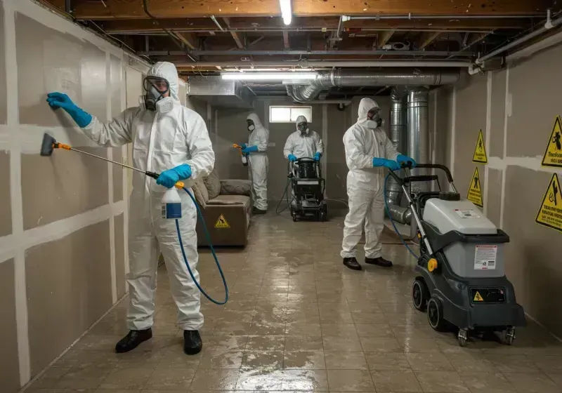 Basement Moisture Removal and Structural Drying process in Mead Valley, CA